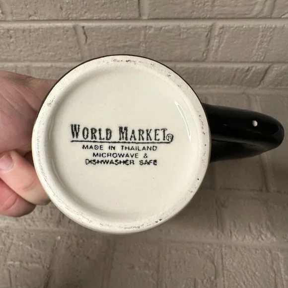 World Market Monkey Chimp Ape Coffee Tea Mug Cup Arm is Handle - Picture 5 of 5